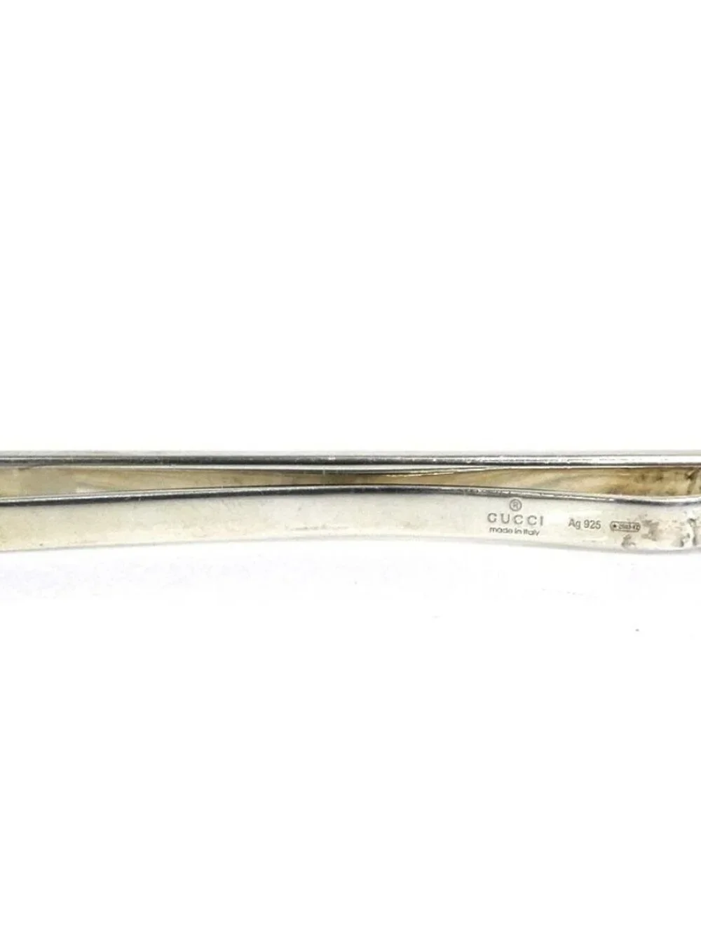 Auth GUCCI Tie Pin Silver 925